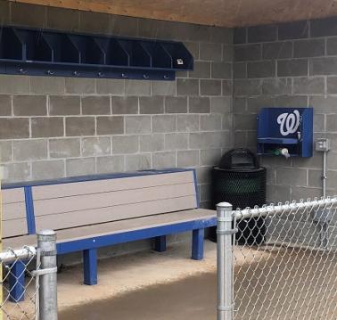 baseball bench dugout, elite bench,